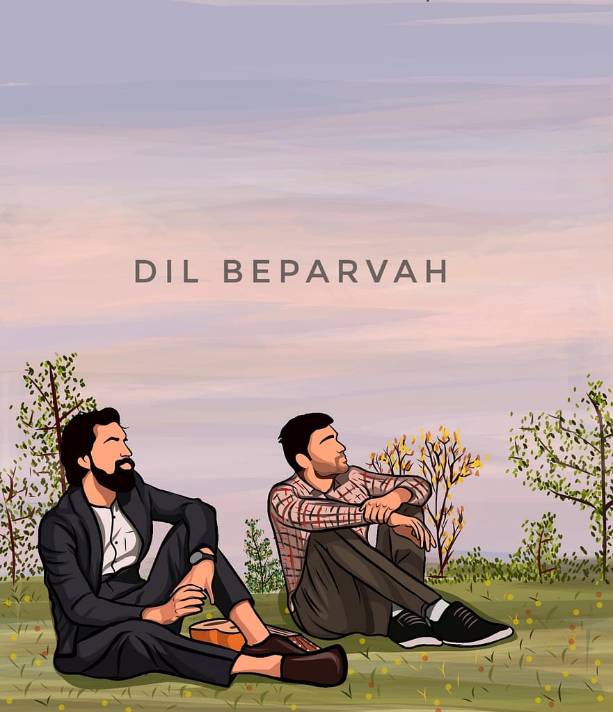 Dil Beparvah Vector Illustration by Naseer Salman. Ankur Tewari and Prateek Kuhad. 