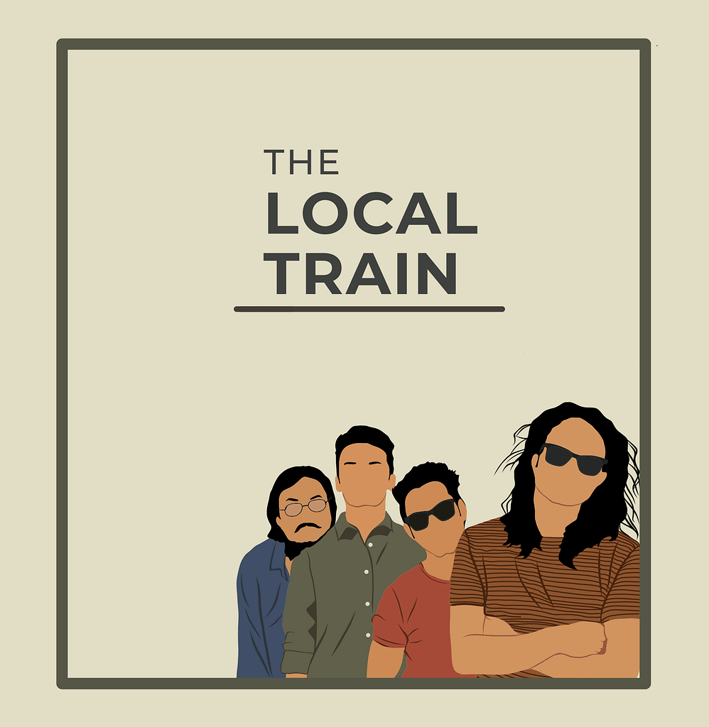 The Local Train vector illustration by Naseer Salman